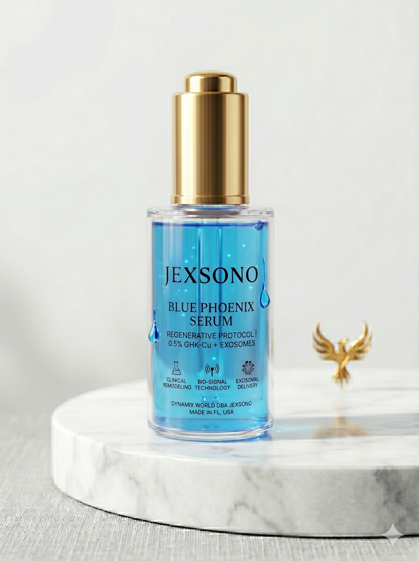 Jexsono Longevity Serum | 0.5% GHK-Cu & Exosome Technology.
